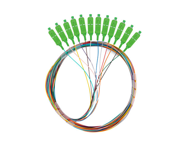 FLOFPTSCAG7102 – SC Single Mode Fiber Optic Pigtail APC | 12 Fiber