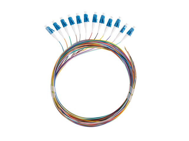 FLOFPTLCG7102  LC UPC Single Mode Fiber Optic Pigtail 12 Fiber ITU-T G657A1