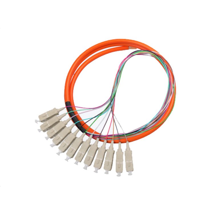 FLOFPTSCO202 SC UPC Multi Mode Fiber Optic Pigtail 12 Fiber ITU-T G657A1