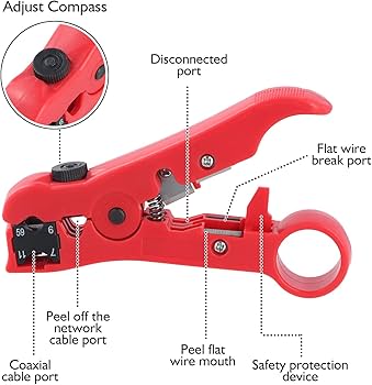 Computer Wire Cutter Tool Wire Stripper Ethernet Cable Cutter Round Cable Cutting Tool - Fiblit ...