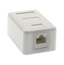 1-Port CAT6 RJ45 Surface Mount Box